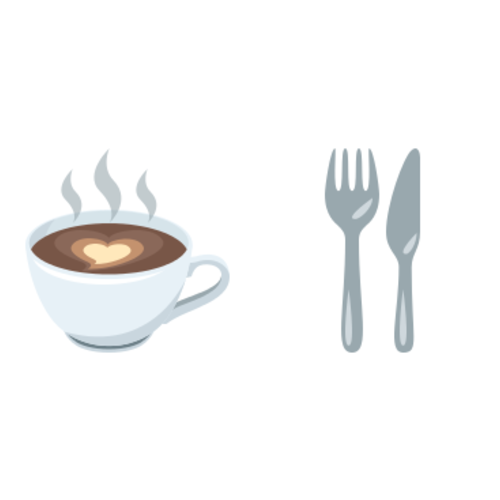 ☕🍴 Emoji Domain EmojiOne rendering
